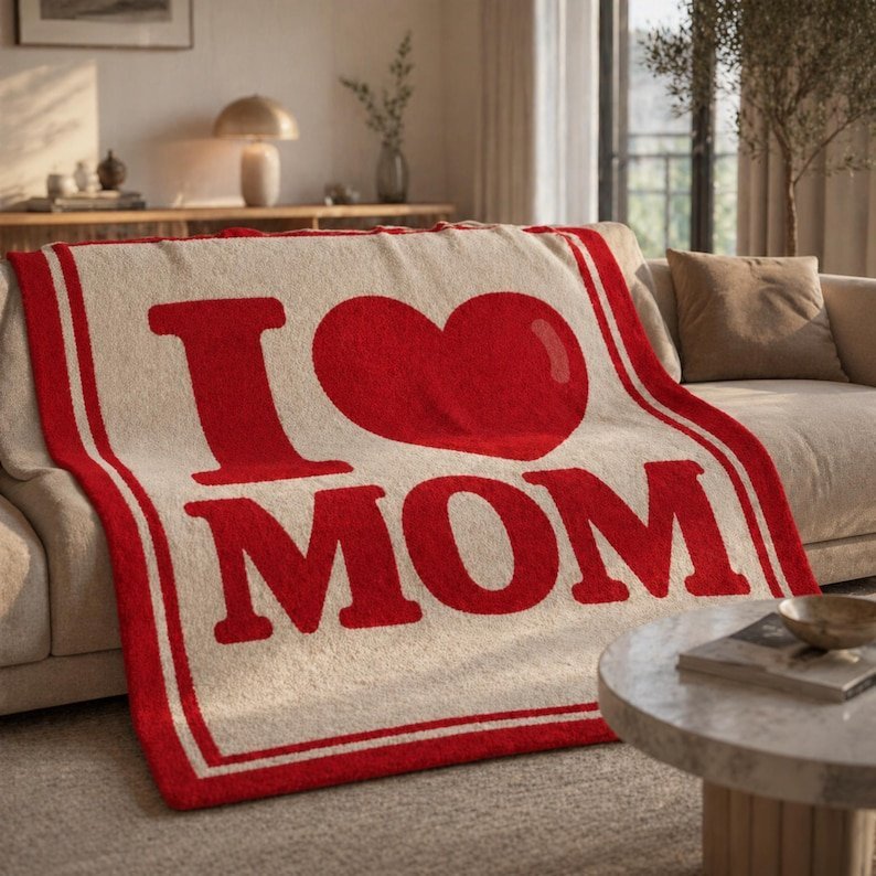 I Love Mom Mosaic Crochet Blanket Pattern - Mosaic Crochet PDF Pattern