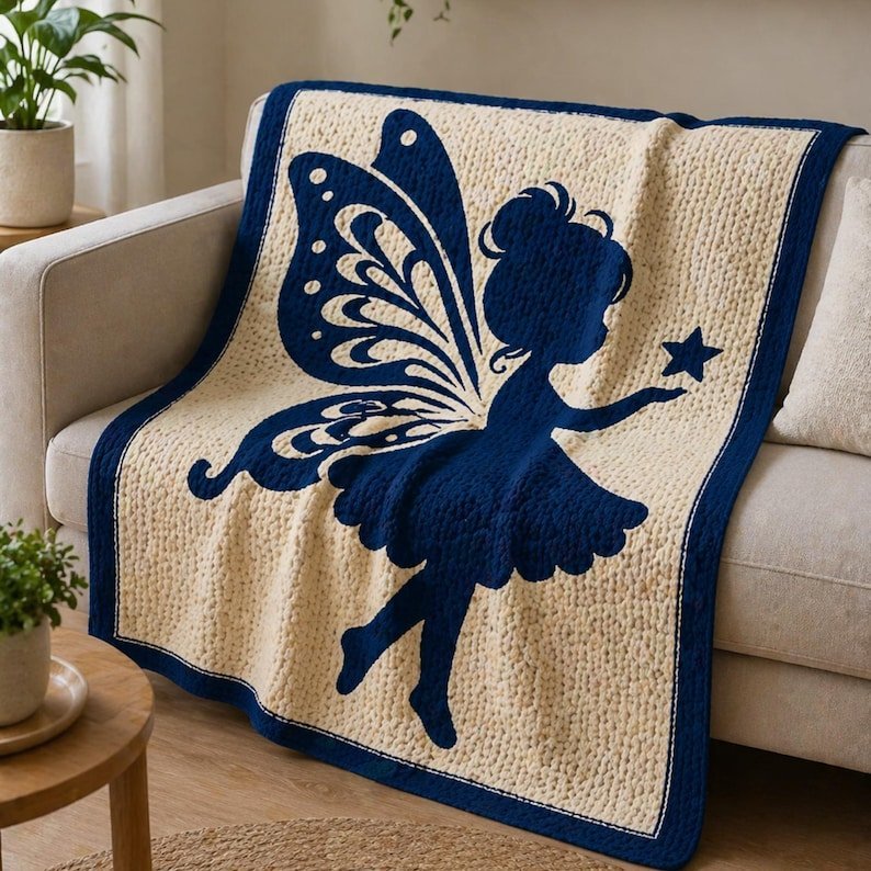 Fairy Mosaic Crochet Blanket Pattern - Fairy Tale Design - Mosaic Crochet PDF Pattern