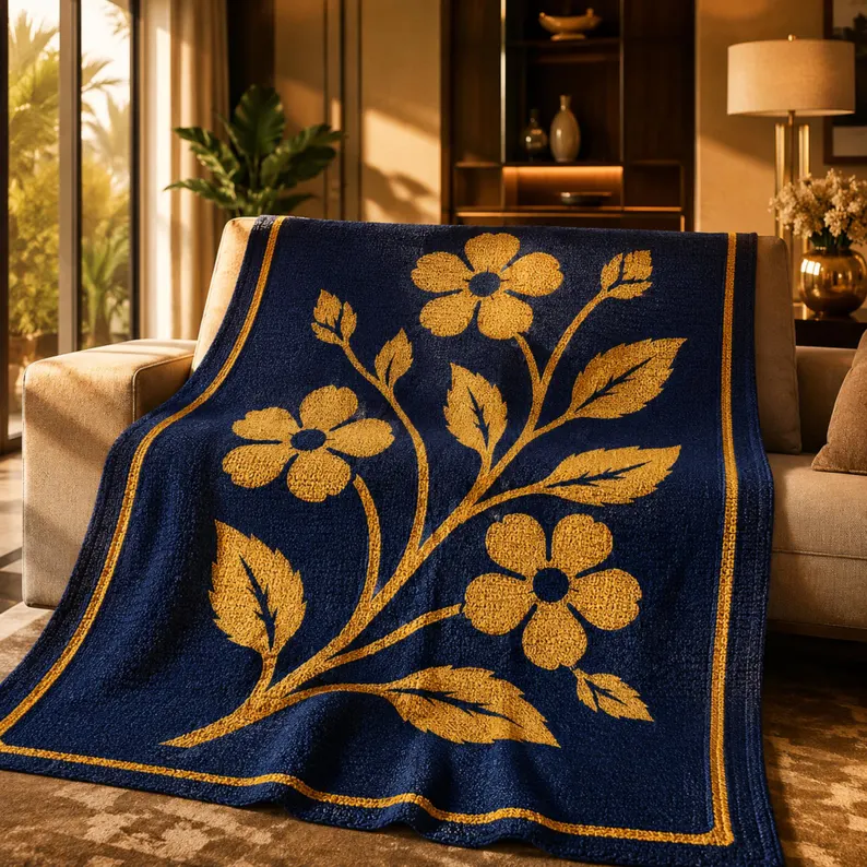 Botanical Bloom Mosaic Crochet Pattern | Floral Crochet Blanket PDF | Beginner Overlay Mosaic Crochet Chart | Botanical Flower Afghan - Mosaic Crochet PDF Pattern